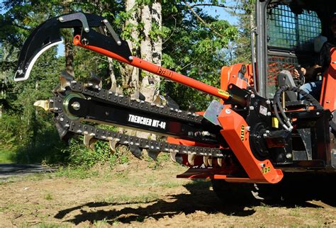 skid steer trencher eterra|Trencher Attachment for Skid Steers .